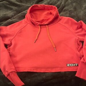 Echt Coral Cropped Top